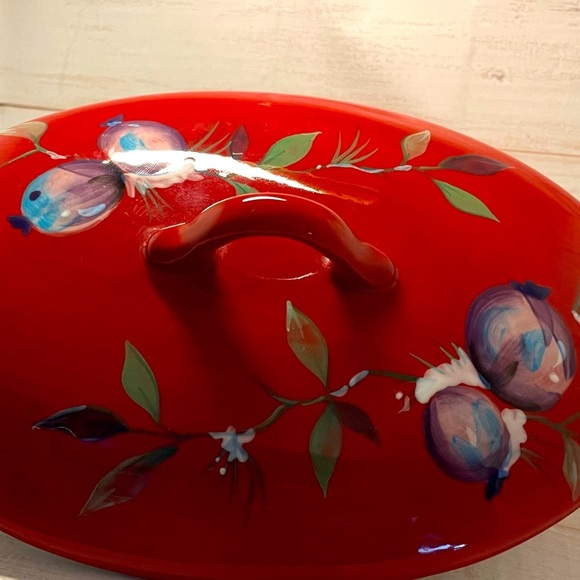 Tracy Jolly Ol Snowy covered casserole dish 1.75 quart - Picture 2 of 8